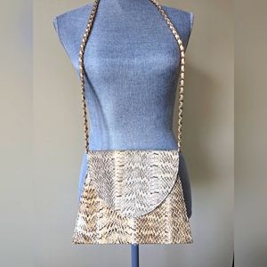 Vintage J. Renee Snakeskin chain strap bag